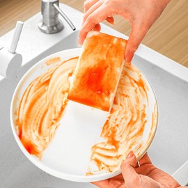 POWOBEST 50 Pack Extra Thick Multi-Purpose Melamine Sponge,Magic Sponge Eraser,Household Extra Large Melamine Cleaning Pads No Scratches Cleaning Sponge,Floo,Bathroom,Kitchen