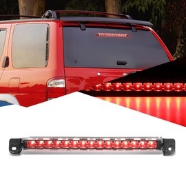 Auto Dynasty Full LED Black Third 3rd Rear High Mount Brake Light Stop Lamp Compatible with Pathfinder Infiniti QX4 01-04