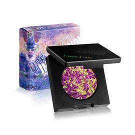 ecofavor Chameleon Eyeshadow Palette - Gold & Purple Dual-Pigment Pressed Powder with Multichrome Effect | Metallic Finish, High Pigment, Color-Shifting for Bold Glam Looks, Shimmering Eyeshadow #21