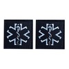 2PCS Reflective Medic Patches, EMT EMS Paramedic Medical Star of
