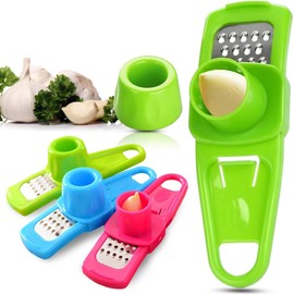 Landkitch-Garlic Grinder-Hand Garlic Grinder-Small Hand Grinder for Garlic-Garlic Slicer-Garlic Mincer-2025 New Hand Press Garlic Chopper-Garlic Press Hand Specialty Tools (Green)