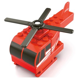 Takara Tomy Tomica Plarail Block Fire Helicopter Toy for Ages 3 and Up