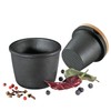 Zassenhaus Cast Iron Spice Grinder Set with Beech Wood Lid,