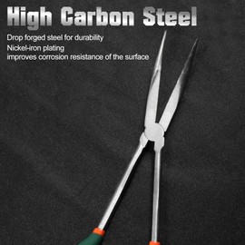 SPEEDWOX Ultra Long Bending Radio Pliers, 45°, Long Tip Pliers, Mechanic Pliers, Long Reach Pliers, Long Nose Pliers, Hose Pliers, 11.0 inches (280 mm), Hose Attachment, Precision Work, Automobiles,