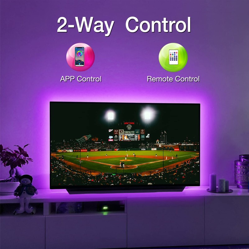 TV Led Backlight 85Inch, 20ft Led Lights for TV 85-100