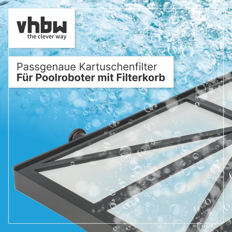 vhbw 4 x Filter Pads Compatible with Dolphin DX6, DX5S,