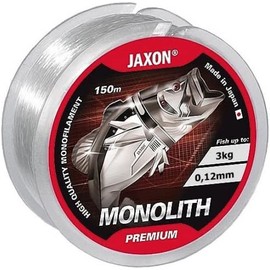 Jaxon Monolith Premium Fishing Line 150 m / 0.10 mm - 0.35 mm Spool Single Line Monofilament Top, transparent