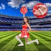 4 Pcs Cheerleading Pom Poms with Cozy Handles for Adults