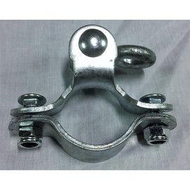 swingsetaccessories.com Heavy Duty 2 3/8" Stamped Steel Galvanized Playground Pipe Hangers (Pair)