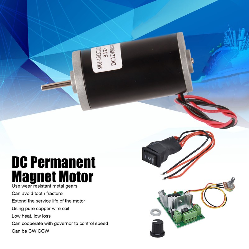 DC Permanent Magnet Motor Low Noise Mini High Speed CW