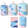 Compression Packing Cubes,5 Pcs Travel Packing Cubes Set,Lumobrilla Travel Organisers