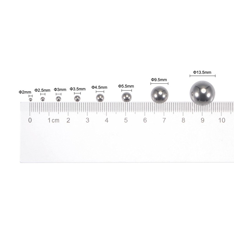 sourcing map Pack of 50 9.5 mm 201 Stainless Steel