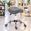 Adjustable Saddle Stool for Salon & Professional Work – Rolling
