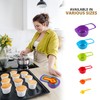 Milosc 6pcs Measuring Spoon Set Multicolour Plastic Kitchen Tool for