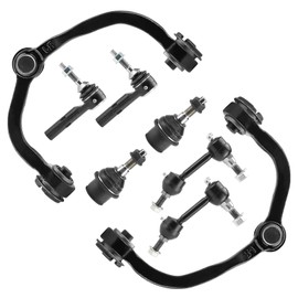 8pc Front Upper Control Arms Suspension Kit Fit for Ford Expedition Lincoln Navigator 2004 2005 2006 with Lower Ball Joints Sway Bars Outer Tie Rods K80718 K80719 K80039 K80239 ES3695