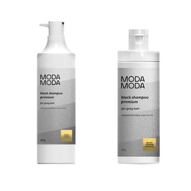 Domestic Genuine Black Shampoo for Gray Hair, Premium MODAMODA Black SHAMPOO Premium 3.5 oz (100 g + 300 g) Set, Moda Black Shampoo, Premium Hair Dye, Hypoallergenic, Scalp Care, Young Gray Hair Care,
