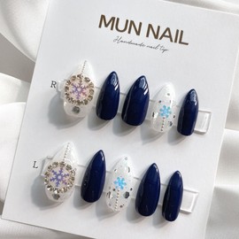 MunNail Sweet Snow Nail Tip - Long Point / MunNail 스윗스노우 네일팁 - 롱포인트