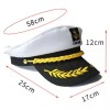 Aleart 1 Sombrero Ajustable Capitan Marinero Gorro Gorra Yate Laure