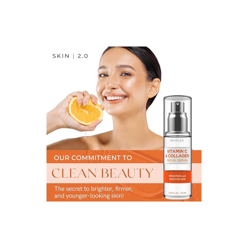 Vitamin C & Collagen Face Serum & Day Cream