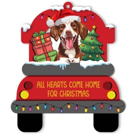 BlinkWishes Brittany Dog Christmas Ornament, for Brittany Owners, Brittany Lovers, Dog Mom, Dog Dad, Brittany Dog Ornaments for Tree Decor Xmas Keepsake