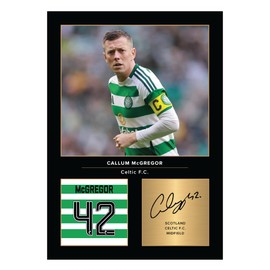 Icons Wall Art Callum McGregor Signed A4 Printed Photo Picture Display Gift For Glasgow Celtic Fans Digitally Reproduced Signature Unframed