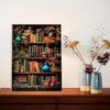 Lxmsja Books Paint by Numbers Kit for Adults, Bookshelf Acrylic