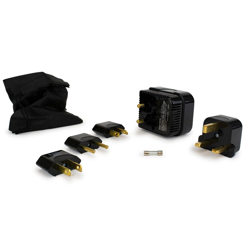 Miami CarryOn Step-Down Travel Voltage Converter and Adapter Kit with