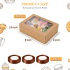 COTOPHER Auto Pop Up Cookie Box with Window 8x6x2.5 Inches