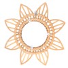 Rattan Innovative Art Decoration Makeup Mirror Retro Dressing Bathroom Wall