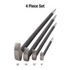 SUNEX TOOLS 9804 Rolling Head Pry Bar Set, 6-Inch -