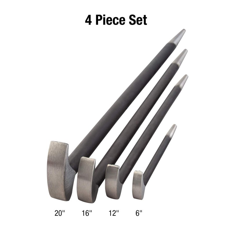SUNEX TOOLS 9804 Rolling Head Pry Bar Set, 6-Inch -