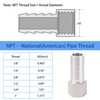 Stainless Steel 5/8" Barb x 1/2" FNPT Female Adaptor Home