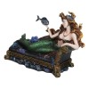 Queen Of Atlantis Siren Mermaid With Fish Resting On Sea