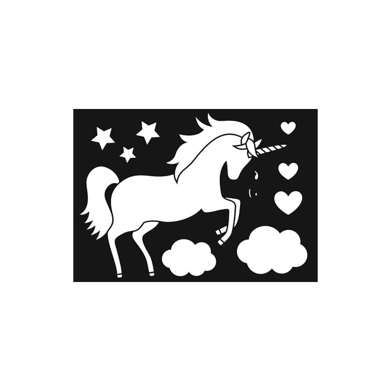 Artemio A4 Unicorn Stencil