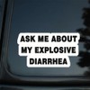 2pc 5.12''x2.56'' Car Decal - Ask Me About My Explosive
