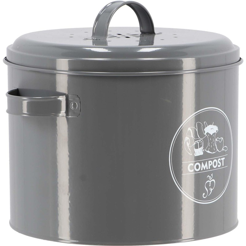 Esschert Design Carbon Steel Composter with Activated Carbon Filter in