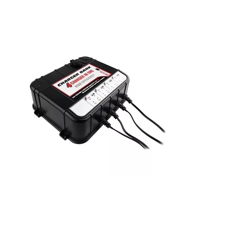 Banshee Smart 6/12V, 2A 4 Bay Charger Maintainer w/ USB