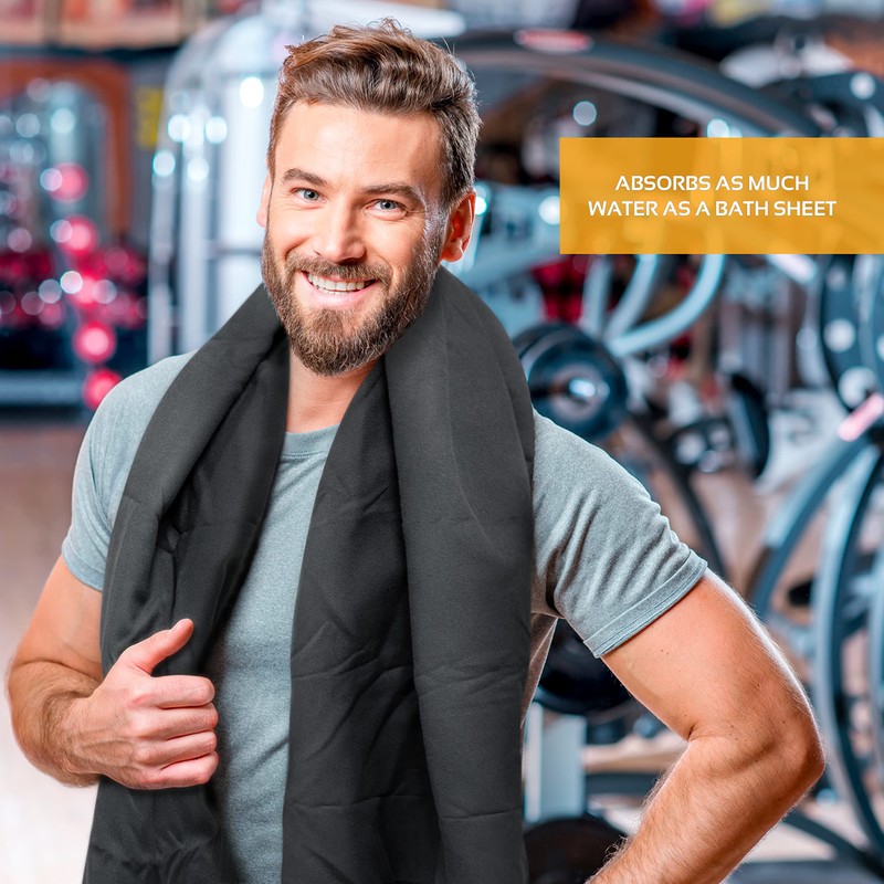 Various Sizes, Super Absorbent Microfibre Bath Towel, Ultra Compact and