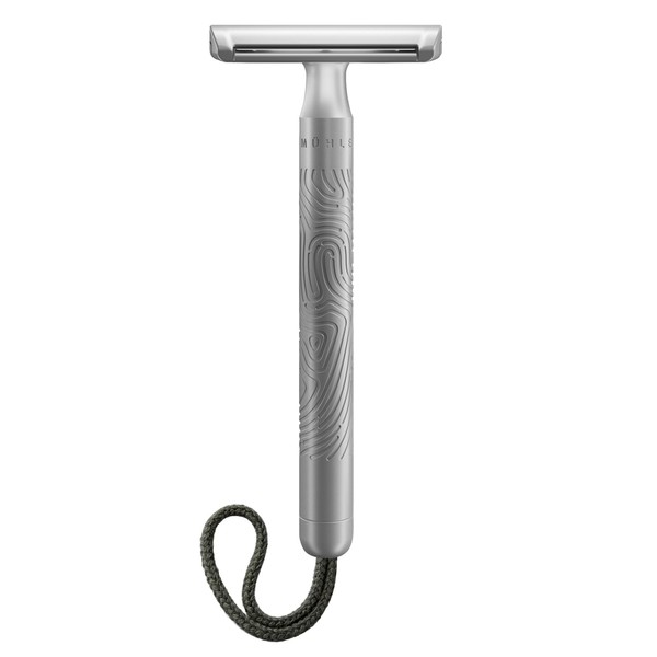 MÜHLE Companion Safety Razor - Unisex Safety Razor with Grey Cord - Sustainable, Environmentally Friendly Shaving