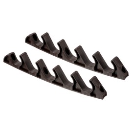 PATIKIL Chaise Adjustment Bracket, 2 Pack 5 Position Lawn Yard Multi Position Back Support Adjuster for Outdoor Lounge Patio, Brown