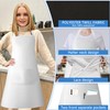 Bgtecho18 Pack Bib Apron,Aprons Bulk with 2 Pockets,Apron Bulk for