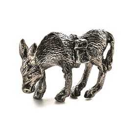 Factory Direct Craft Miniature Pewter Donkey Figurine | 6 Pieces