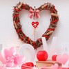 Daifunli 48 Pcs 6 Inch Valentine's Day Bows for Wreath
