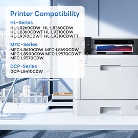 Snowflake TN431BK TN-431BK Black Toner Compatible TN431 TN-431 TN431BK Black Toner Cartridge Replacement for Brother TN431 TN-431 TN431BK MFC-L8900CDW MFC-L8610CDW Toner Cartridge (2-Pack).