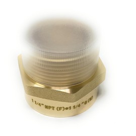 Cascada Lead-Free Brass Adapter, G Thread BSPP Male to NPT Female (1 1/4" x 1 1/4" (1 Piece))