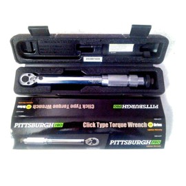 1 Pc of Pittsburgh Pro 1/4 in. Drive Reversible Click Type Torque Wrench, NEW