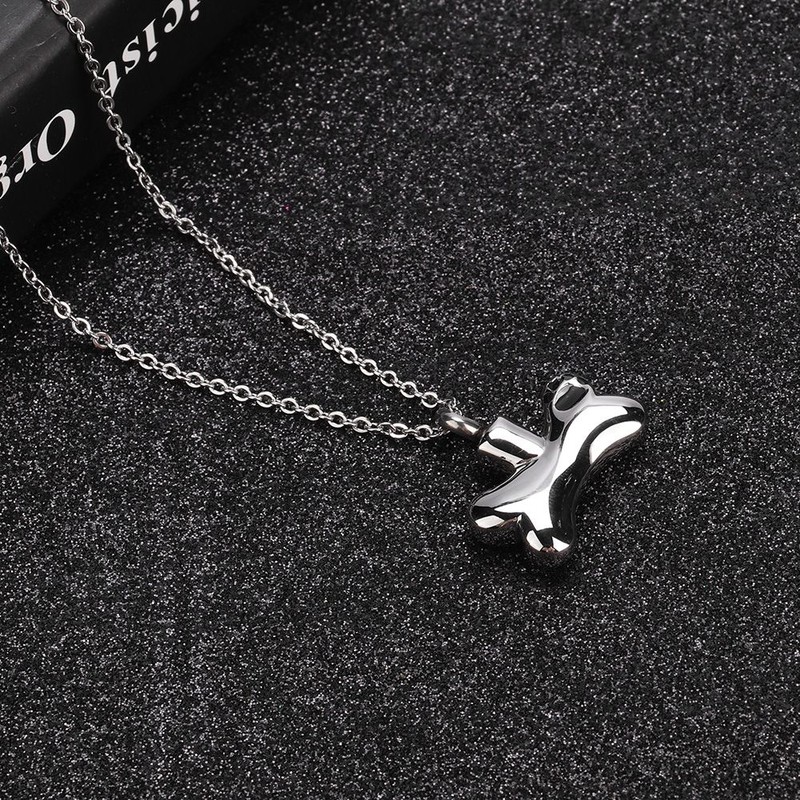 BOne shaped Urn Necklace Memorial Pet Ash Pendant Jewelry