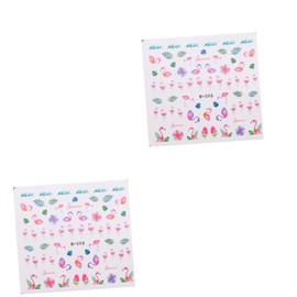 FOMIYES 12pcs Cartoon Hawaiian Fruit Leaf Nail Art Decals for Women Fun DIY Manicure Stickers for Parties Easy to Apply Nail Decoration