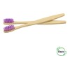 Cepillo De Dientes Bambu Biodegradable Ecologico Adulto Color Morado