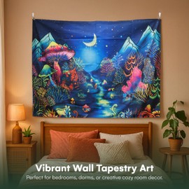 Dawhud Direct Wall Hanging Tapestry - Aesthetic Dorm Room Decor - Colorful Tapestry with HD Print for Teen Bedroom - Hanging Inspirational Decor for Home, Living Room, Bedroom - Vertical Tapestries